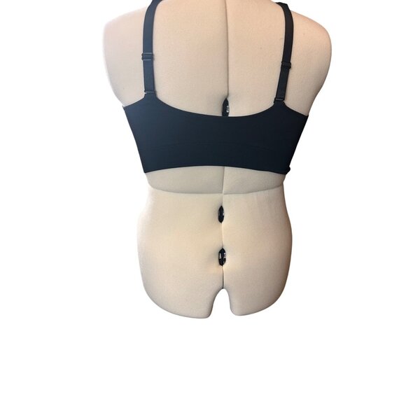 Puma XL Sports Bra Adjustable Straps V-Neck Lightweight Stretch Activewear BLK - Picture 5 of 12